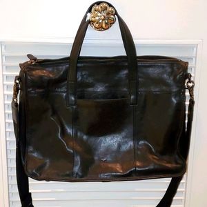 Frye leather messenger bag